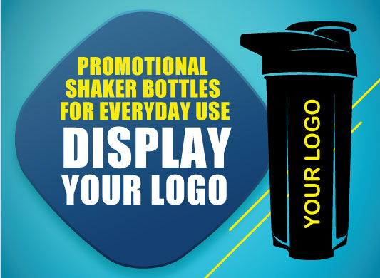 How can a shaker bottle help in promoting your business